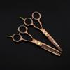 5.5 Inch Local Tyrant Gold Freelancer Symmetrical Handle, Hair Scissors, Hair Scissors, Flat Scissors, Bangs, Tooth Scissors, Thin Scissors