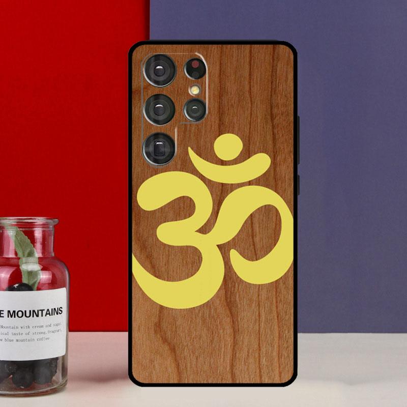 Yoga Om Hindu Symbol Funda Case For Samsung Galaxy S25 Ultra S9 S10 S20 S21 FE S22 S23 Plus S24 Ultra Phone Cover