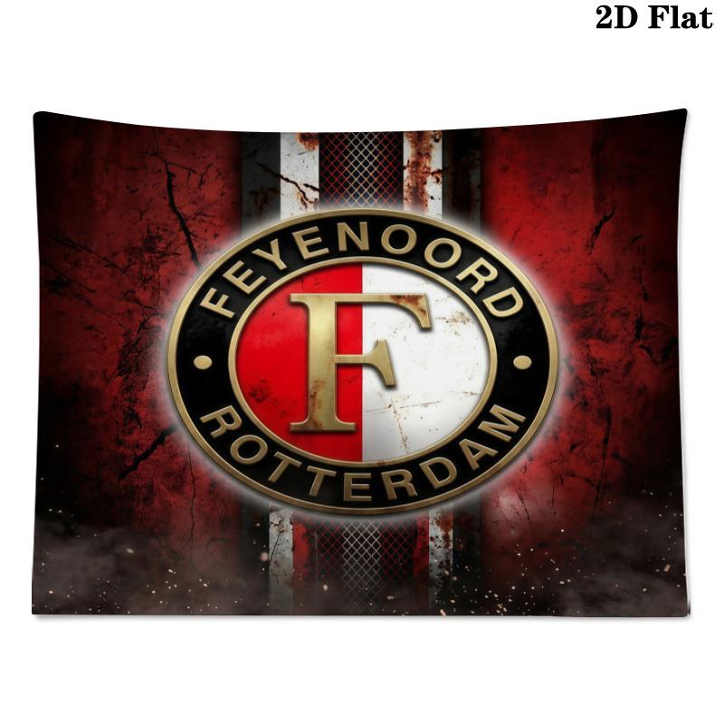 Tapestry z nadrukiem Feyenoord Rotterdam – Dekoracja ścienna do sypialni, akademików i wystroju domu
