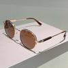 Vintage Round Sunglasses Men Fashion Simple Gradient Outdoor Shades Women  New Retro Trendy Brand Design Sun Glasses