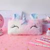 Unicorn Plush Pencil Case: Cute Cartoon Stationery Holder for Kids
