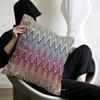 Geometrische Wellen Kissenbezüge Cartoon Sofa Dekoration Zuhause Zweiseitiger Druck Kurzer Plüsch Niedliche Kissenhülle