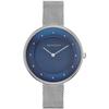 SKAGEN Gitte Blue Dial Stainless Steel Mesh Bracelet Womens Watch Women's Quartz Watch 30m 38.00mm Stainless Steel Clasp SKW2293