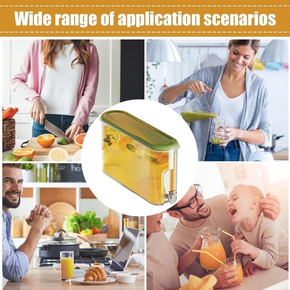 Best Kettle Refrigerator BeverageDispenser Liquid Drink Container4L Water Tank with Tap BPA Free Suitable for Party and DailyUse