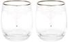 JILL STUART Paar Gläser, 250cc, Klar, Set mit 2 Stück, Stilvolle und Niedliche Becher, Hochzeitsgeschenk, Hergestellt in Japan, In Geschenkbox und Geschenkpapier verpackt, GW4132-42182