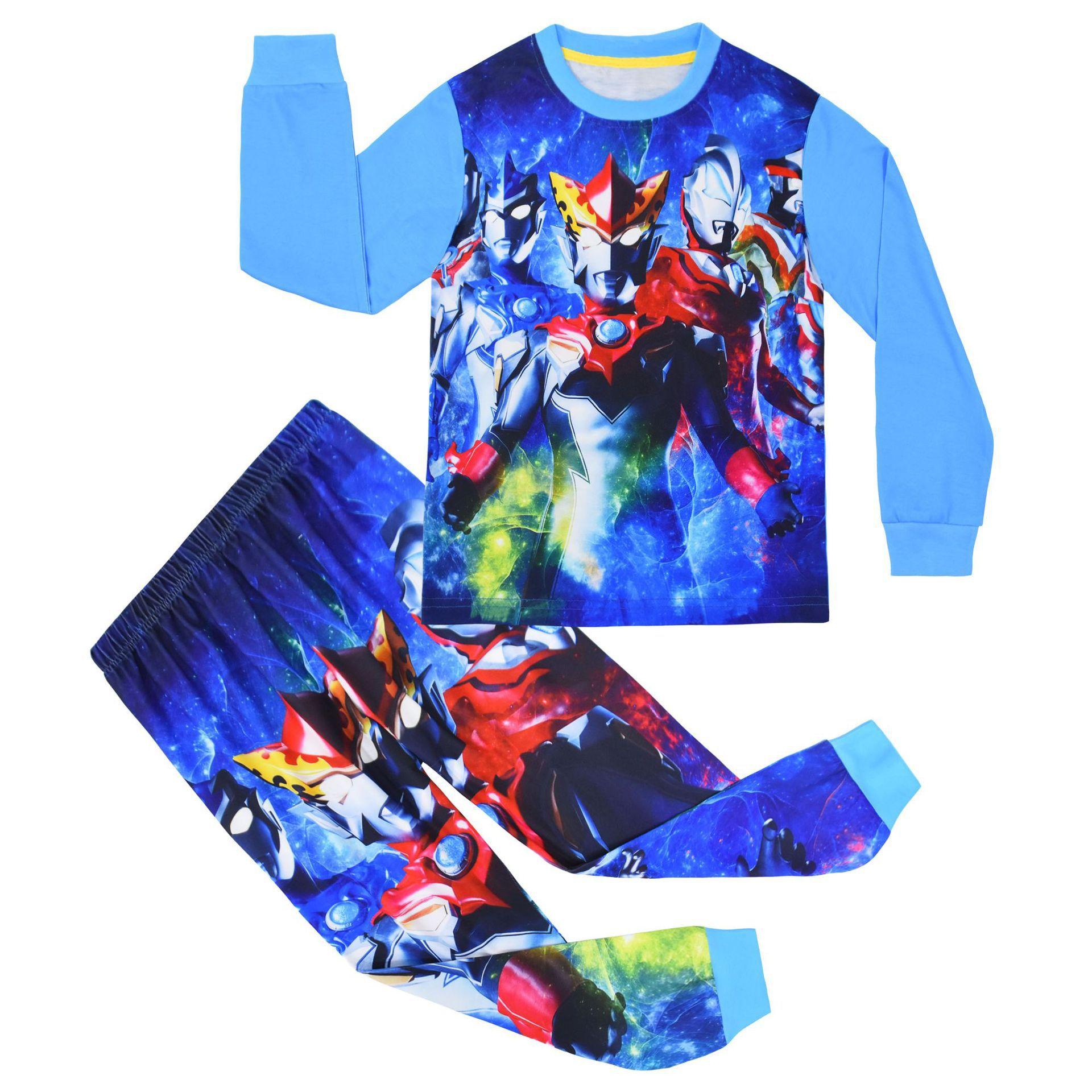 Long-Sleeved Set, Digital Printing, Casual Loungewear, Long-Sleeved Pajamas, Pajama Pants, Two-Piece Set 6083. 100