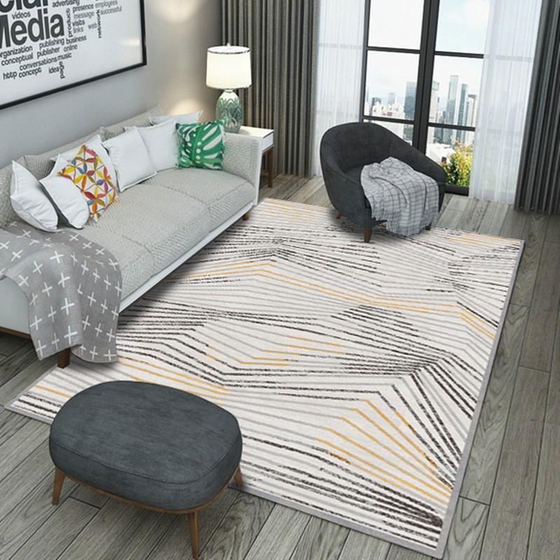 Modern Minimalist Geometric Triangle Area Rug Living Room Bedroom Office Non-Slip Floor Mat Washable