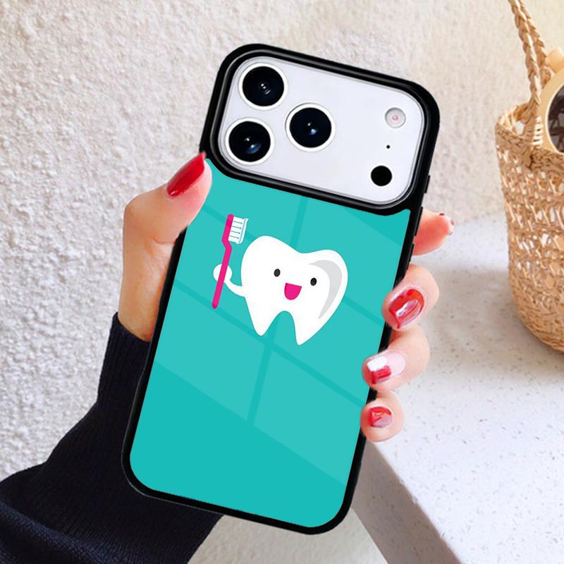 Dentist Dental Hygienist Tooth Phone Case For iPhone 17 Air 16 15 14 13 12 11 Pro Max Plus