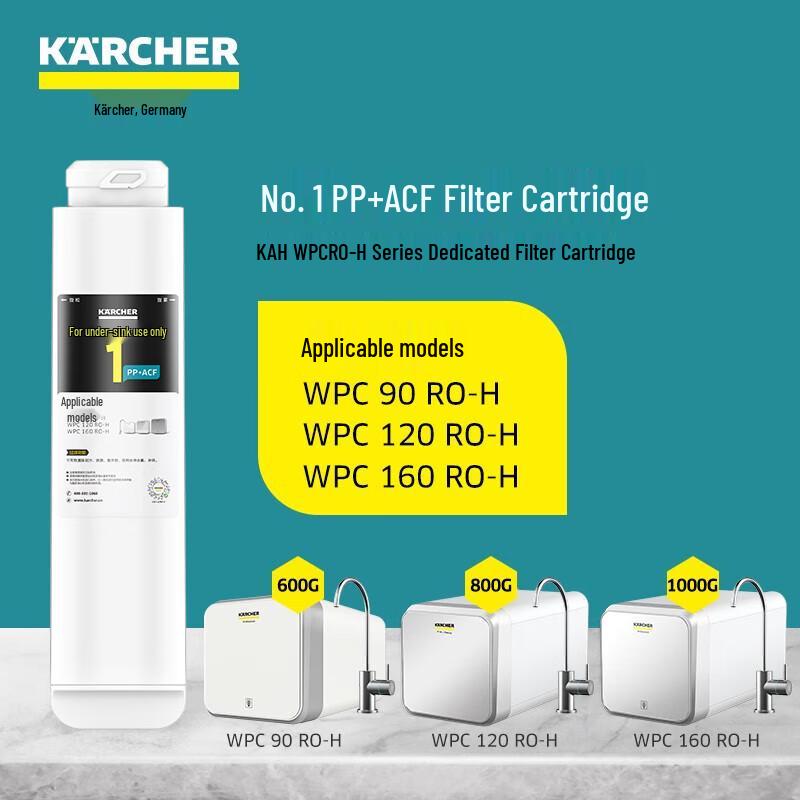 Karcher Серия WPC RO-H Композитный фильтр PP+ACF CN вилка (адаптер в комплекте)