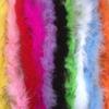 DIY 2M Feather Boa Strip Fluffy Feathers Black Turkey Feather Boas Shawl for Wedding Cosplay Clothing Accessory Decoration