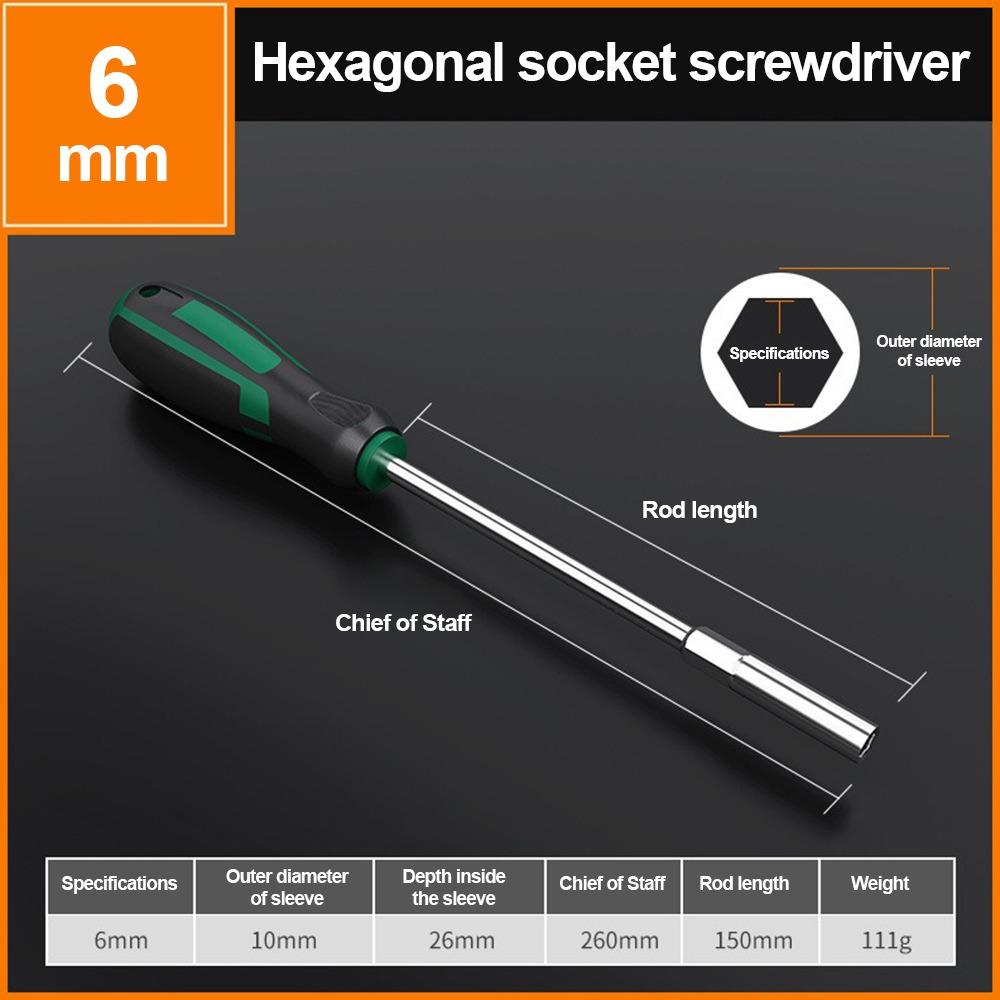 Kreativer Metallschraubendreher 5-13mm Größe Mehrzweck-Mutterschraubendreher Sechskant Verlängerungs-Schraubendreher Schraubenschlüssel Heimwerker