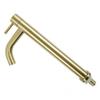 Brushed Gold Bathroom Basin Single Hole Cold Handle Shower Head Sink Faucet Bath