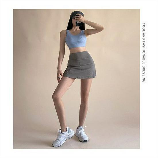 Women's Quick-Dry Pleated Sports Skirt for Running, Tennis, Golf, Fitness, & Yoga