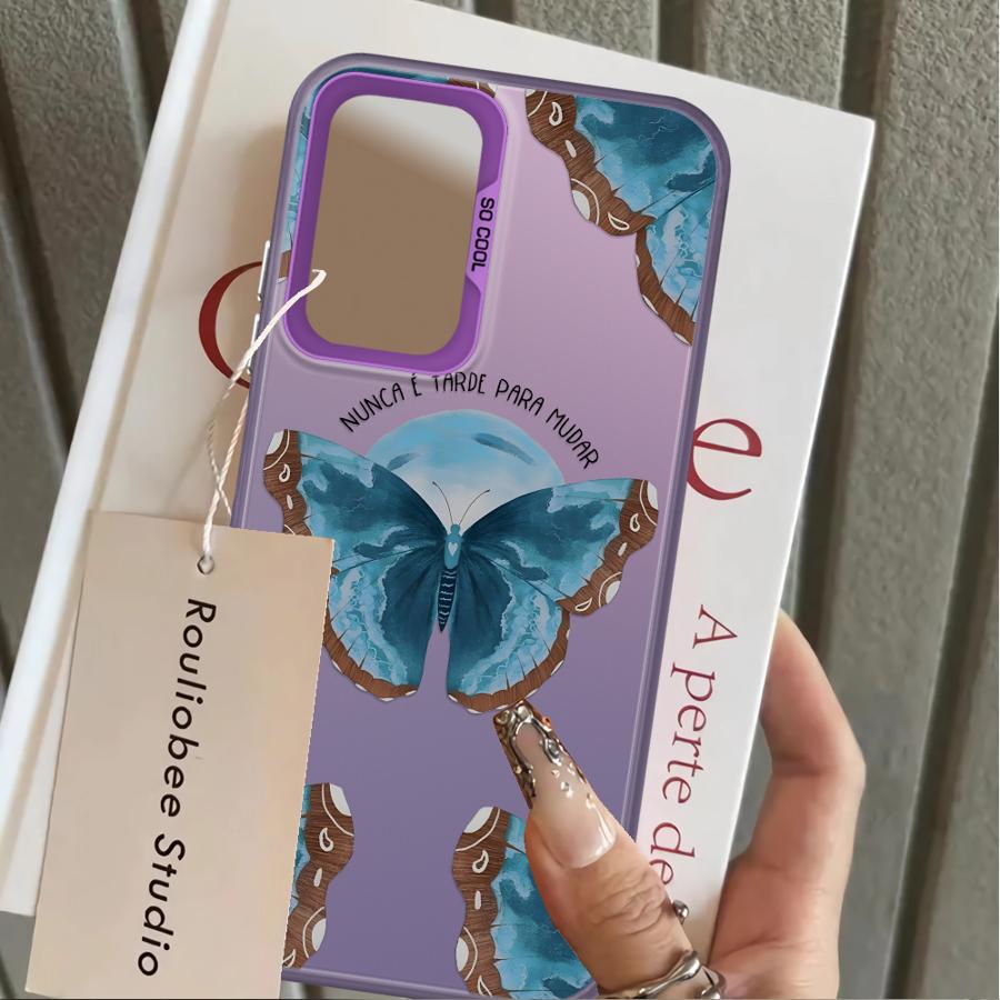 Case for Samsung Galaxy A10 A20 A71 A51 A52 A04 A05 A03 A56 A06 A07 A50 A72 A54 Back Phone Cover Creative Butterfly Art