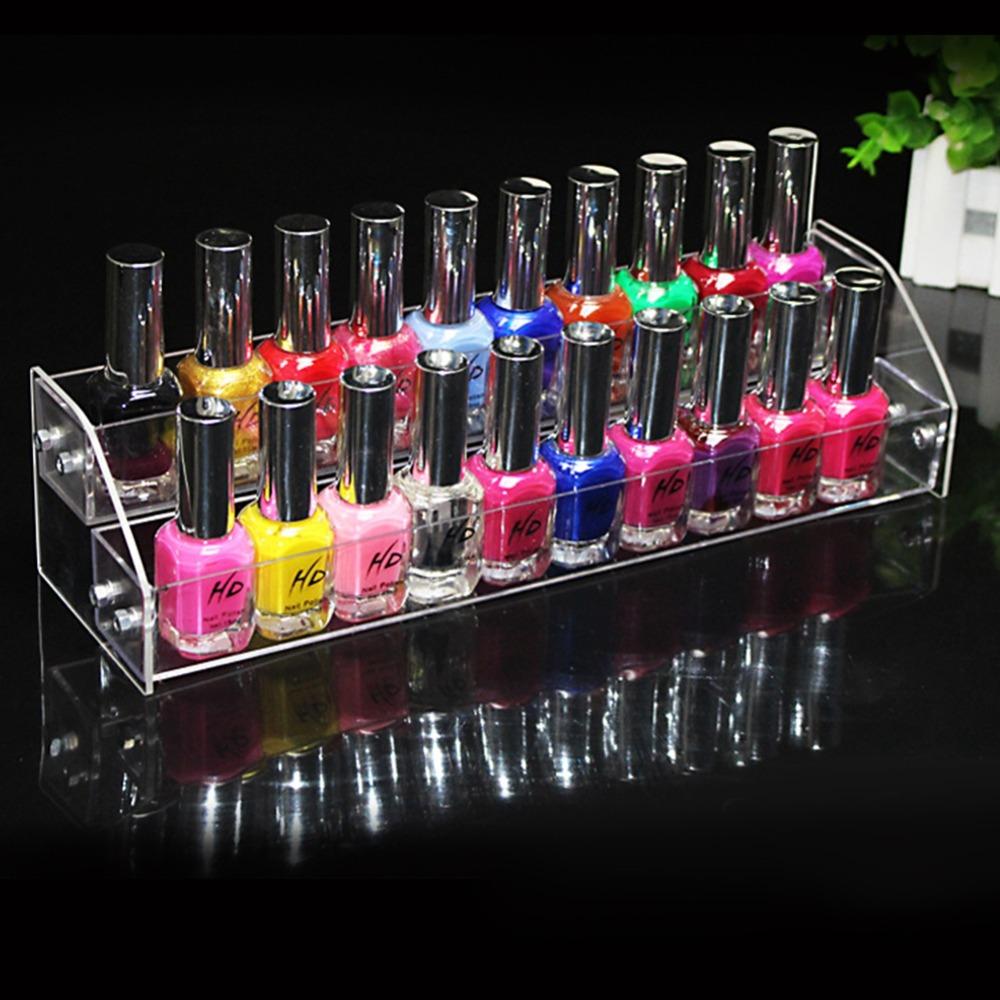 Sturdy and Stable Clear Makeup Display Stand 3-Tier Skincare Organizer For Countertop Display