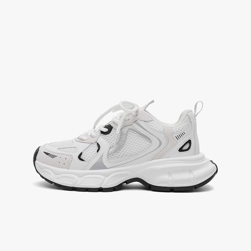 Daddy shoes women's 2025 new spring women's shoes versatile platform white shoes heightening casual sports shoes women