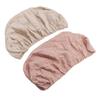 Pacote com 2 Lençóis Ajustáveis para Berço Lençóis de Algodão Macios Respiráveis Elásticos para Colchão de Berço Hourglass Oval Retângulo Conjunto Creme Rosa