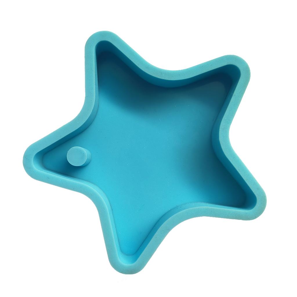 

Ручная работа, глянцевая форма для украшения брелока, блестящая форма для брелока в форме звезды, форма для брелока из смолы, сделай сам, поделки, подвеска, силиконовая форма синий