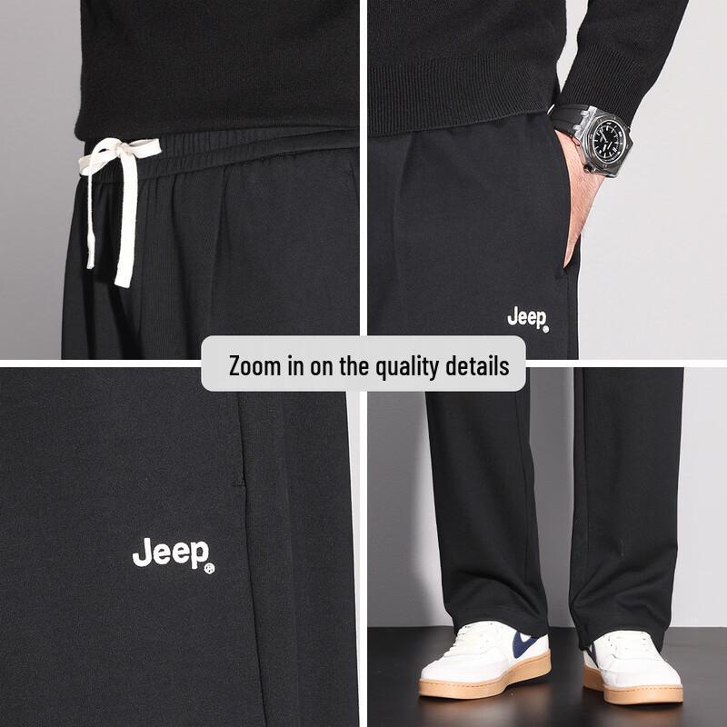 Jeep Men's Spring Summer Straight-Leg Casual Sweatpants