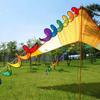 Large Rainbow Wind Spinner 43 Inch Nylon Outdoor Garden Ornament Foldable Design for Yard Decoration