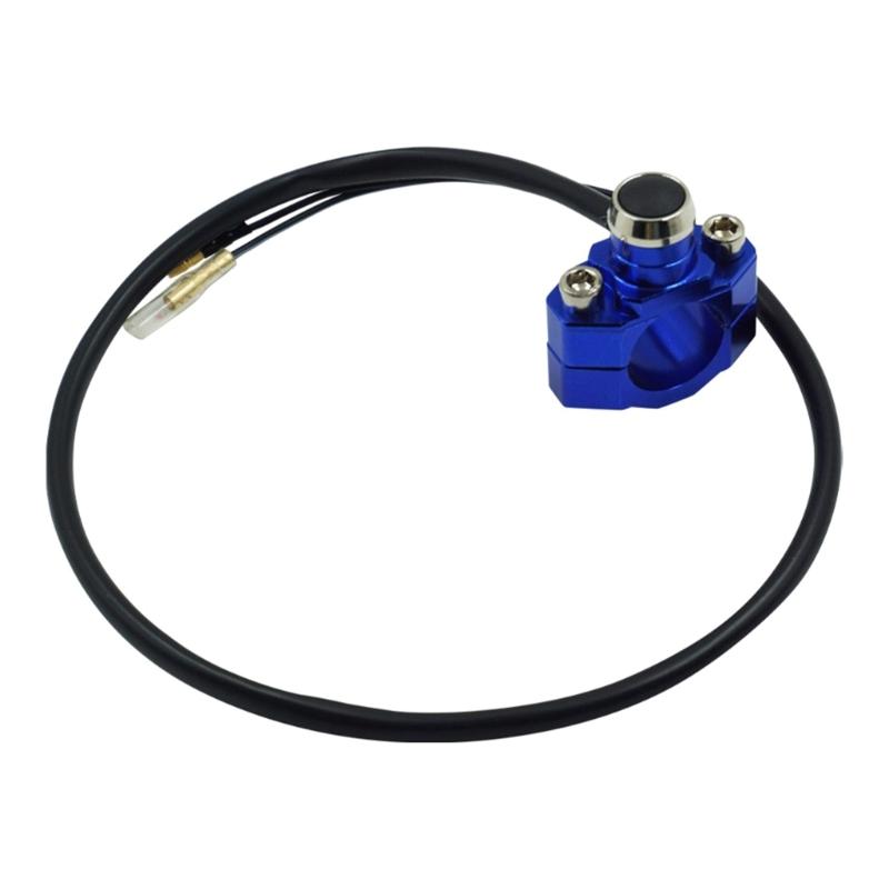 Motorcycle Handlebar Switch 22MM 7/8" Universal On/Off Button for Headlights Horns Power Cutoffs Aluminum Alloy Durable