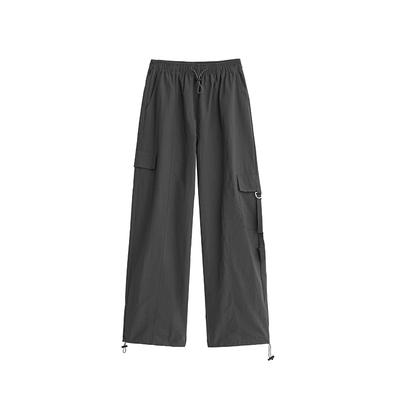 Summer Women's New Drape and Thin Casual Sweatpants Straight American Sports Wide-leg Pants