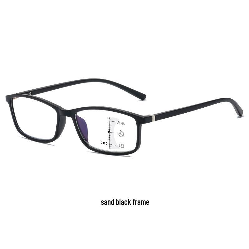 Retro Progressive Multifocal Reading Glasses for Near & Far with Anti-Blue Light, Ideal for Middle-Aged & Elderly