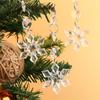10/30Pcs Snowflake Christmas Ornaments Prism Ice Crystals For Christmas Tree Hanging Clear Acrylic Snowflake Decor