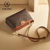 Aokang Women's Crossbody Bag, Handbag, Large Capacity, Small Square Bag, Shoulder Bag, Coffee Color