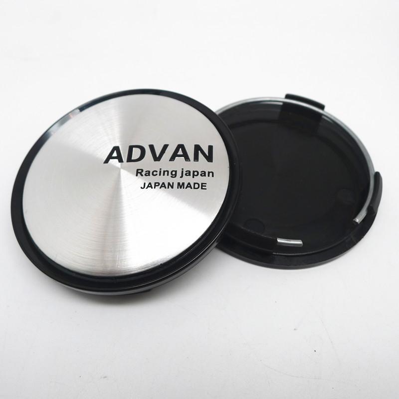 4pcs 63mm 57mm Advan Racing Wheel Center Caps Hub Rims Cover Car Styling Badge Emblem Car Styling