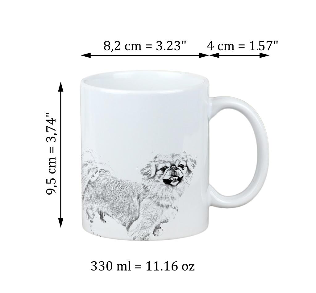 Pekingese, Pekinese, Peke - cup with a dog, cheerful cup for a dog lover, personalized gift from the Art-Dog brand