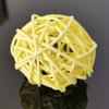 Puntos Chew Sound Toy Pet Cats Kitten Bell Rattan Ball Cage Playing Interactive Bite