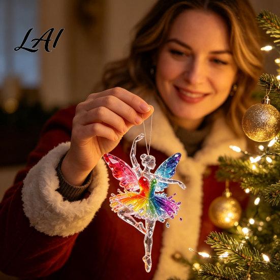 Car Rearview Mirror Charms 2Pcs Glitter Ballet Girl Keychain 2D Acrylic Hanging Pendant for Bag Backpack Sparkling Festive Party Supplies