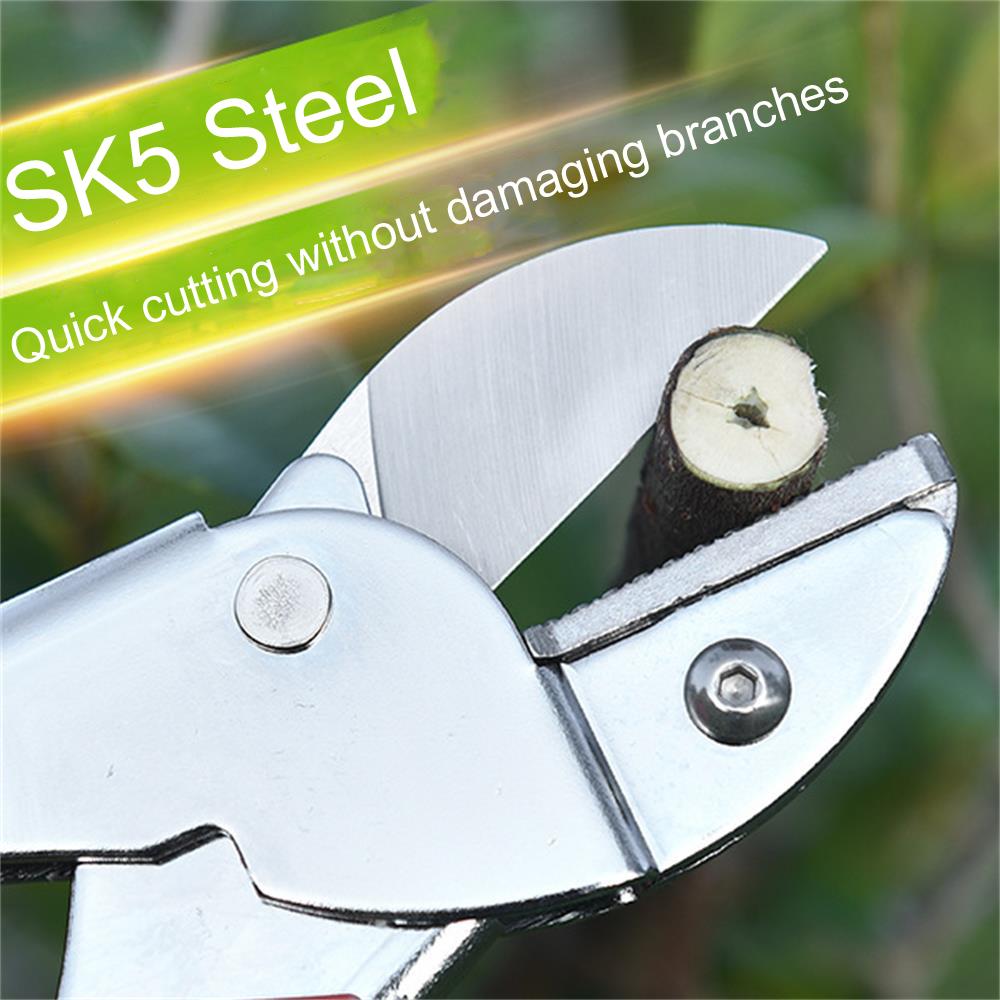Steel Pruning Shears Garden Pruner Scissors Powerful Cutting Tree Trimmers Secateurs Hand Clippers Flower Branch Scissor