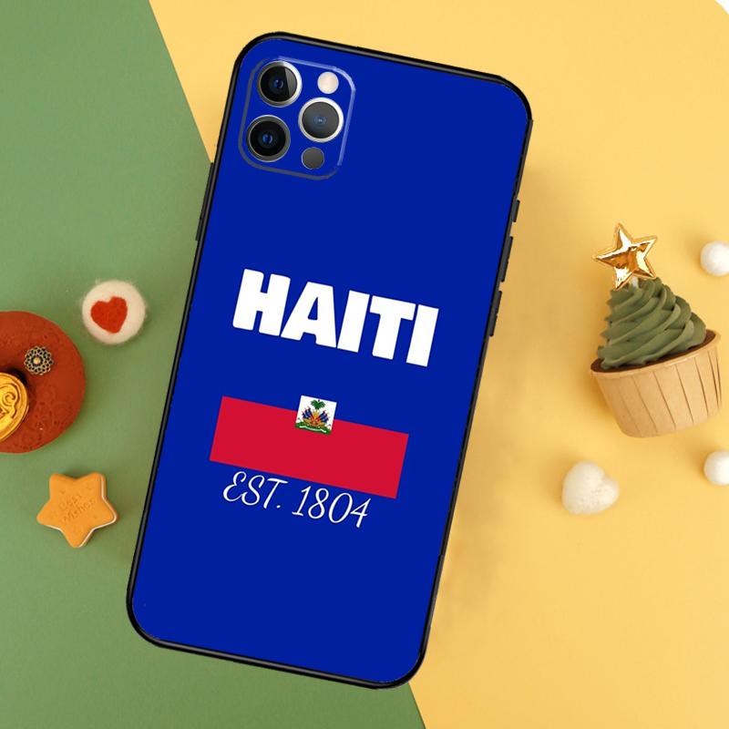 Vintage Haiti Haitian Flag Phone Case For iPhone 17 16 14 13 12 11 15 Pro Max 12 13 Mini 16E 17 Air Shockproof Cover