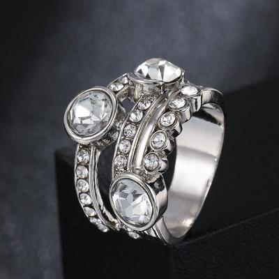 Gorgeous Luxury Rings for Women Wedding Engagement Accessories Unique Female Ring Fashion Jewelry Gifts
