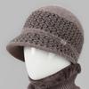 Hat Female Winter Mother Bucket Hat Wool Hat Old Lady Elegant Foreign Gas Thickened Thermos Hat