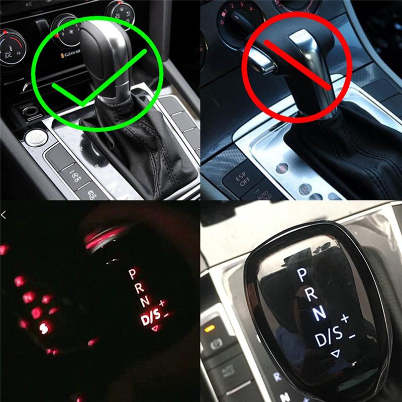 

A51K-Electronic Shift Handle LED Gear Shift Knob For VW Golf MK6 MK7 Passat B7 B8 Tiguan MK2 Skoda Octavia DSG White Light