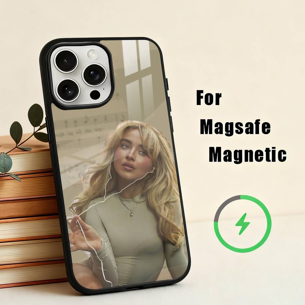 

Singer S-Sabrina C-Carpenter Phone Case For iPhone17,16,15,14,13,12,11 Plus,For Magnetic Wireless Charge Cover iPhone17Air