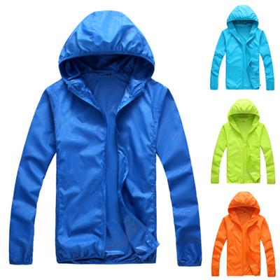 Damen Herren Sommer Hautkleidung Leichte Sonnenschutzkleidung Langarm Kapuze Winddicht Sonnenschutz Mantel Angeljacke