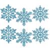 12Pcs Paper Snowflake Christmas Decoration Xmas Tree Pendant Ornaments for Home Decor New Year 2026 Party Supplies DIY Accessory