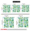 2pcs,2D Plane Printing Curtains Digital Printed Green Leafy Vines Versatile Durable Polyester (without Rod) Room Decor for