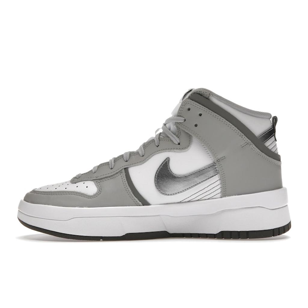 Nike Dunk High Up Light Smoke Grey Damskie Sneakersy Białe Srebrne DH3718-106