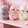 Interactive Shy Owl Plush Toy Singing Head Turning Stuffed Animal Cute Pendant Gift for Kids