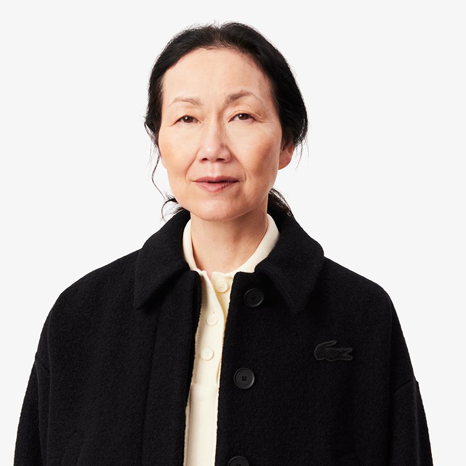 Lacoste Women's Wool Collar Crop Jacket BF8021-54N031
