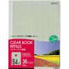 KOKUYO Clear File Refill Paper, B4 Size, 36 Holes, 10mm Grid, 10 Sheets, RA-884N