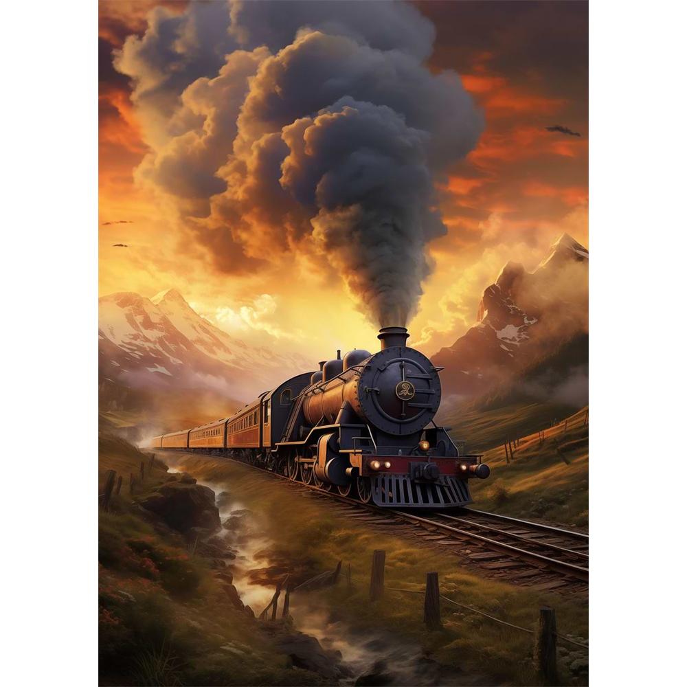 Fantasy Forest Castle Dark Academy Magic Witch Canvas Diamond Painting Wall Art Picture Living Room Home Decor