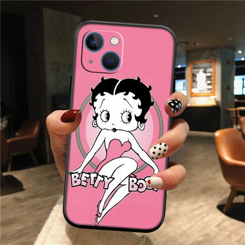 TR6 B-Bettys Art B-Boops New High-End Shell Phone Case for Redmi Note 13 14 Pro+ Plus A3 A3X 13X 13C 13R 14S 14C 14R