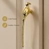 New Creative Golden Magpie Retro Metallic Cabinet Door Handle Luxury Drawer Knob for Wine Cabinet Wardrobe