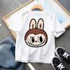 Kids 2-13Y+ T-shirts Children Cartoon Cute Short Sleeved Shirt Boys Girls Summer Travel Fashion Clothing Cotton White Kids Clothes